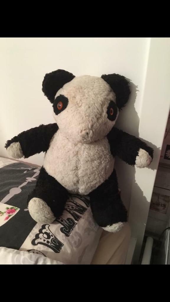 1960 panda teddy bear